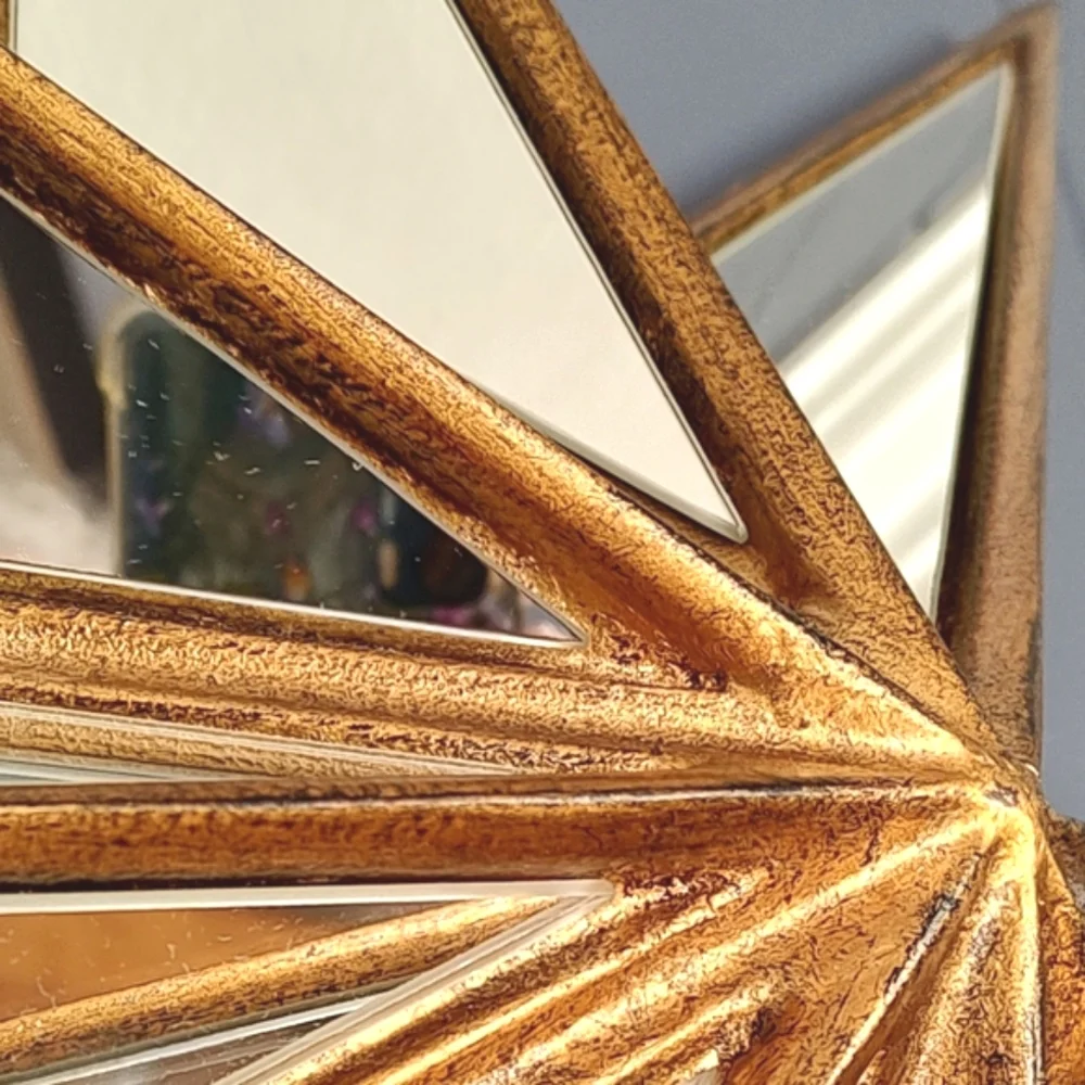 Star beveled 8 point mirrors